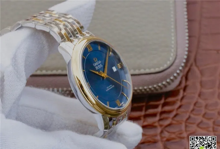 Omega De Ville 424.20.37.20.03.001 TW Factory 1:1 Best Edition Replica Watch Blue Dial